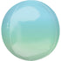 15'' Blue & Green Ombre Foil Orbz Balloon 1Pk