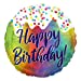 17'' Happy Birthday Sprinkles Foil Balloon