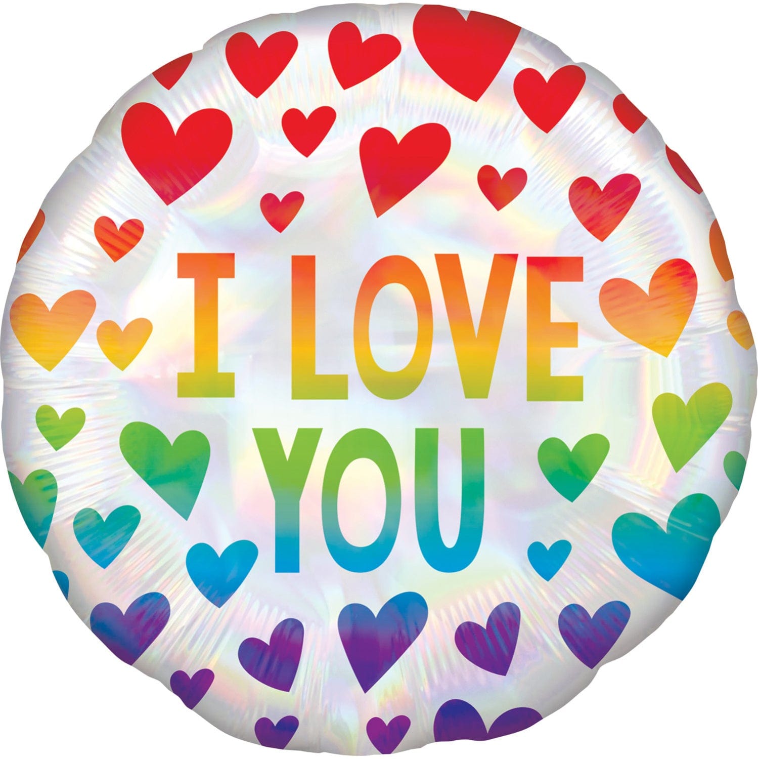 Anagram Foil Balloon I Love You Hearts Foil Balloon 18" Standard