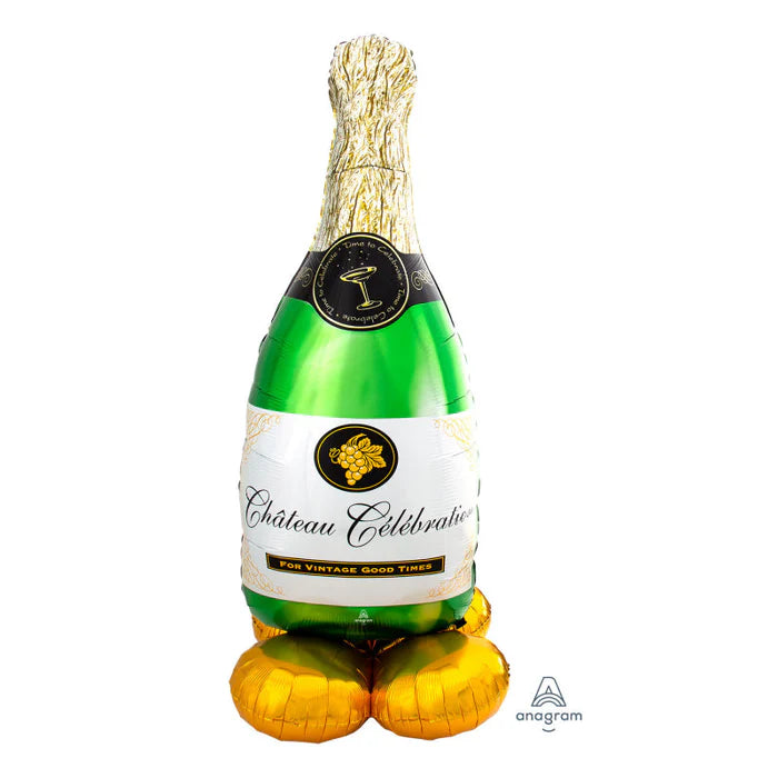 Champagne Bubbly Wine Bottle Airloonz