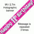 Foil Banner 11Th Birthday Pink