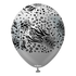 12" Mirror Silver (Black) Mutant Safari Balloons (25pk)