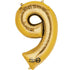 Number 9 Gold Minishape 16"