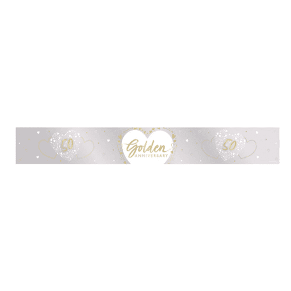 Golden Anniversary Banner 9ft 