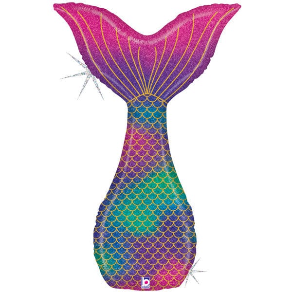 46" Glitter Mermaid Tail Foil Balloon