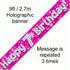 Foil Banner 7th Birthday Pink