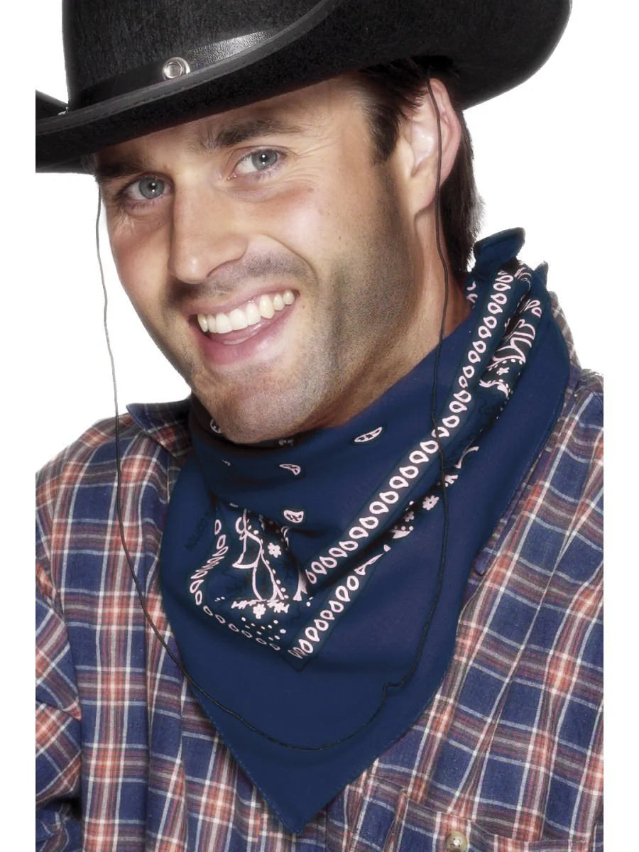 Blue Cowboy Bandana