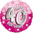 Pink Sparkle Happy 40th Birthday