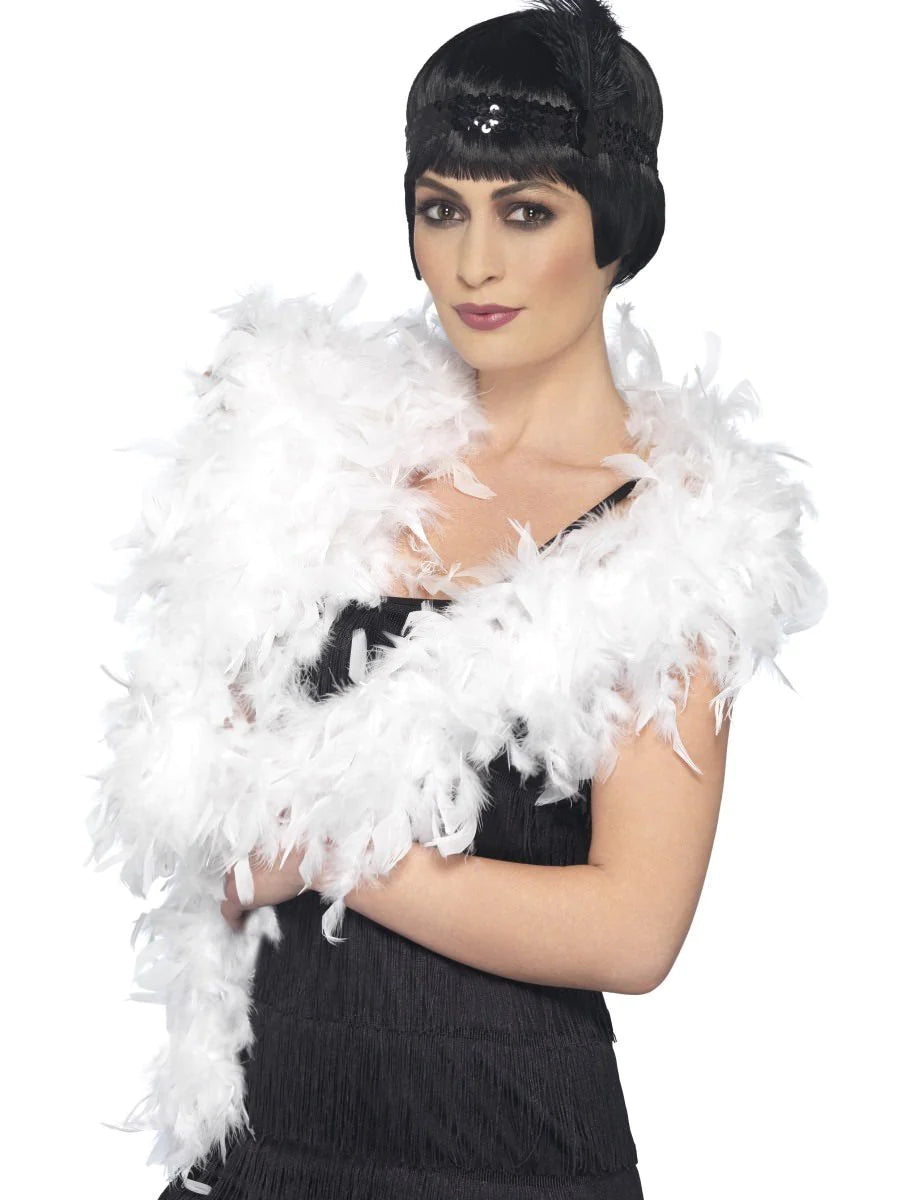 Deluxe Feather Boa - White