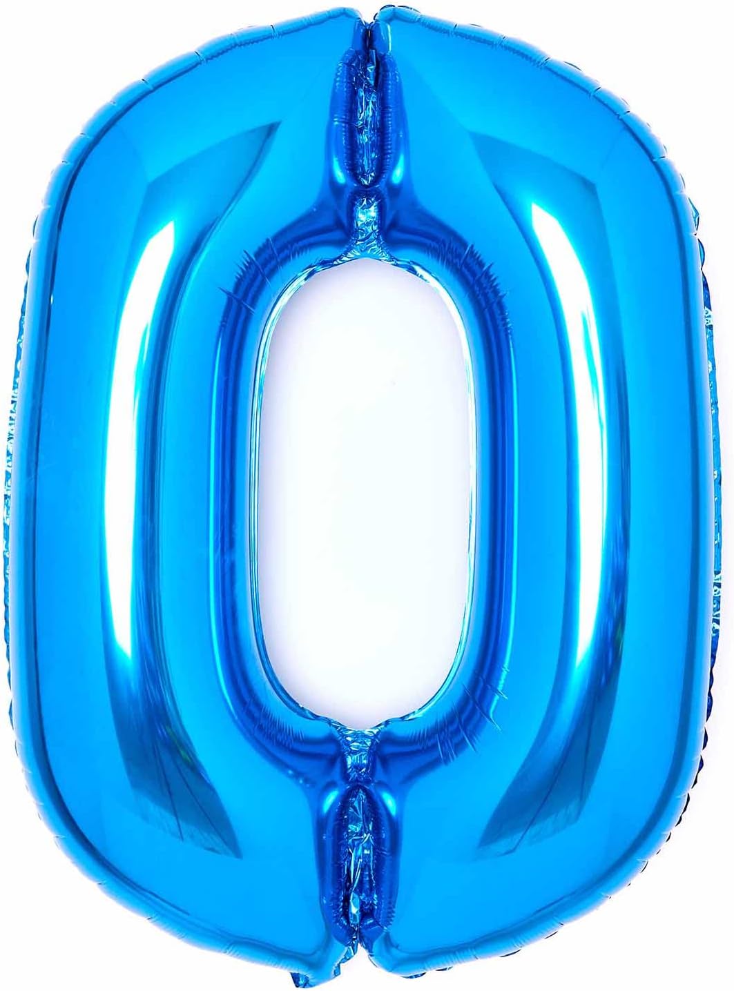 Blue Number 0 Foil Balloons 34"