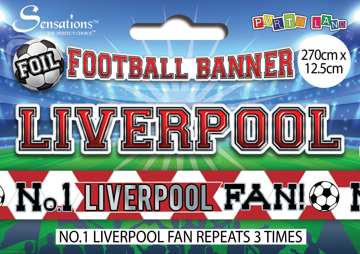 No 1 Liverpool Fan Foil Banner