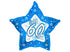 18'' Foil Blue Star Happy 60th Birthday