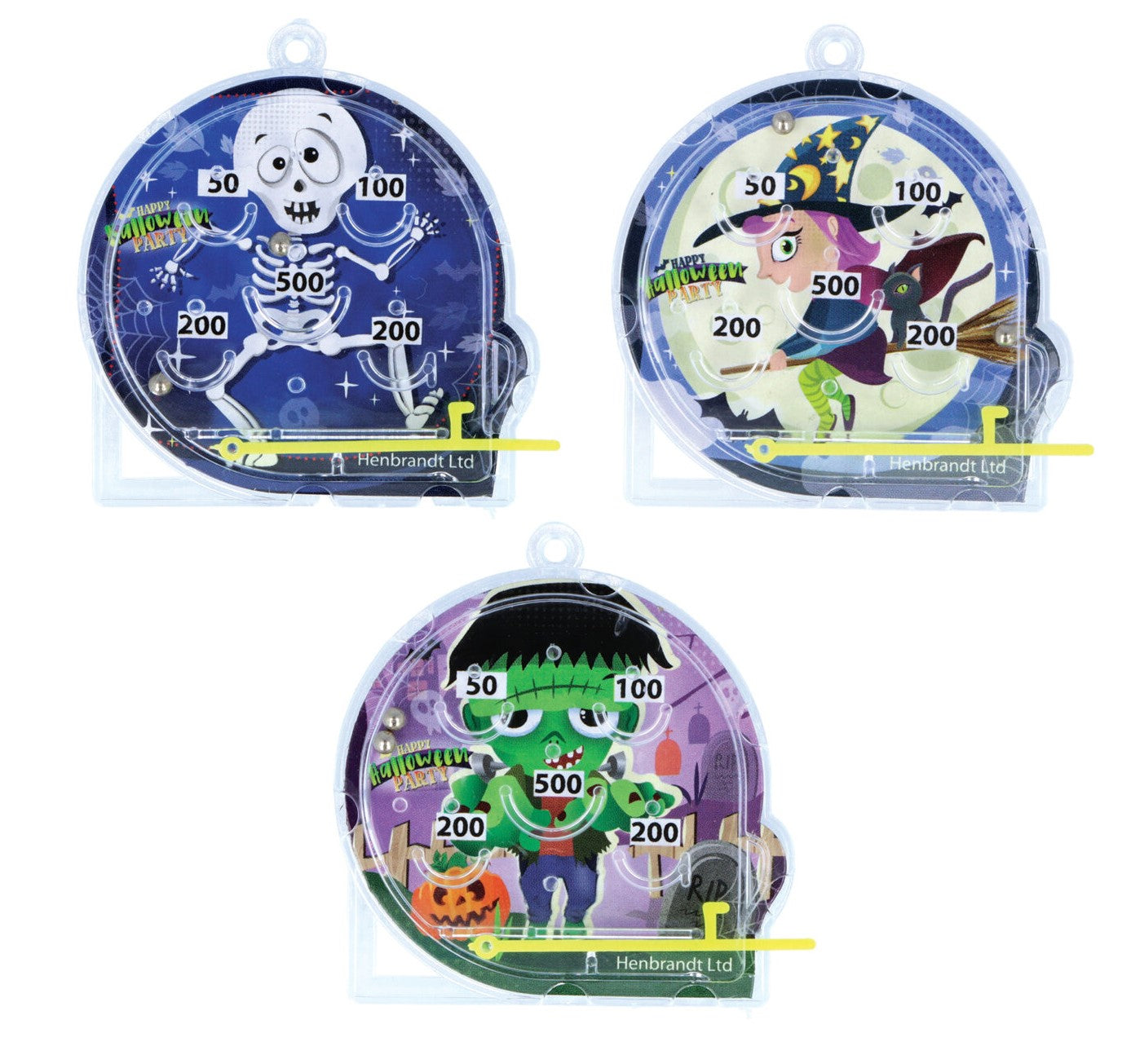 Mini Halloween Pinball Puzzles (3 Assorted Designs) (1pc)