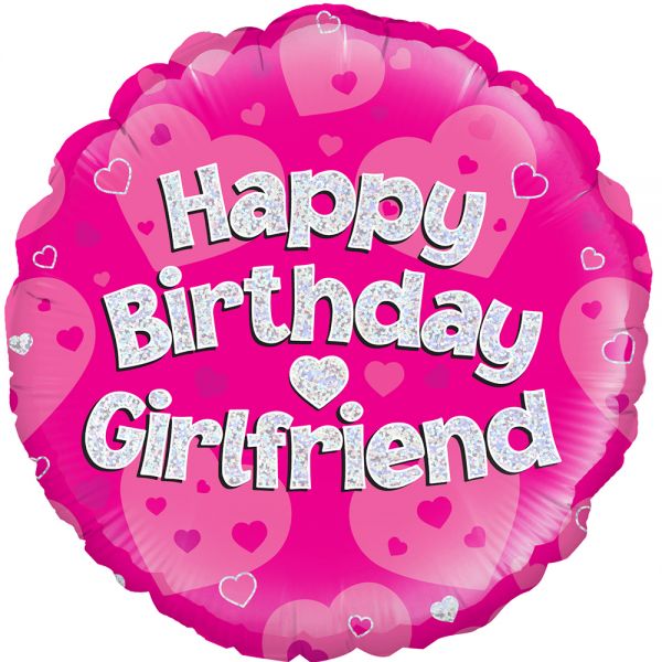18'' Happy Birthday Girlfriend Foil Balloon