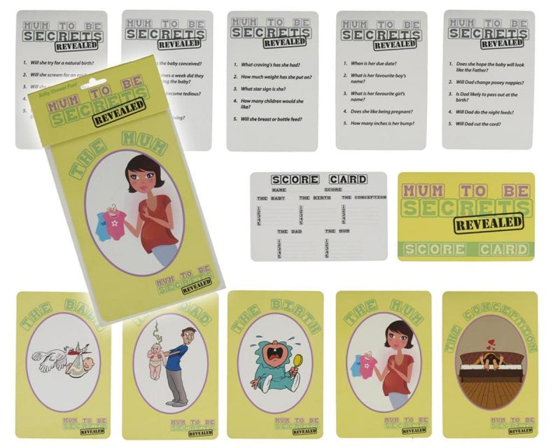 Baby Shower Mum To Be Secrets Game