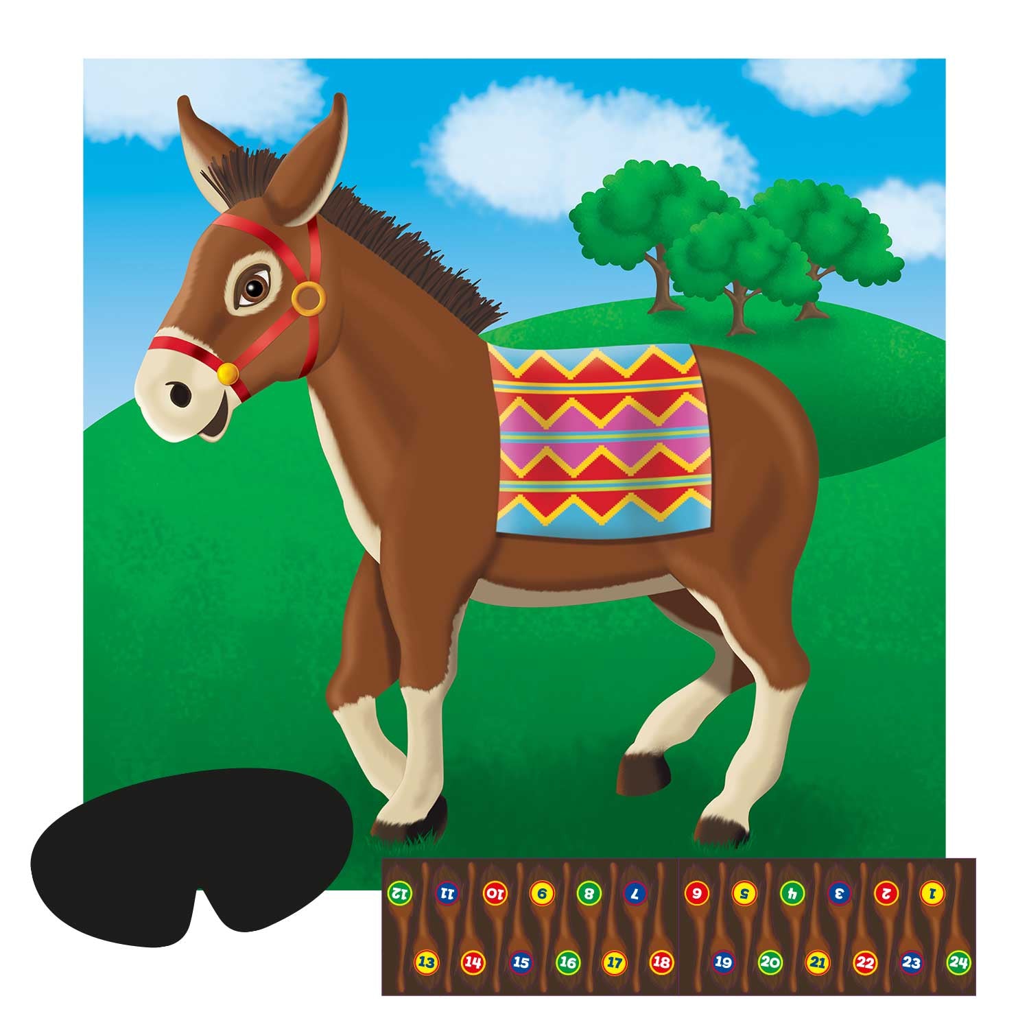 Pin The Tail On The Donkey Party Game