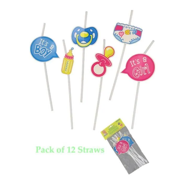 Baby Shower Straws