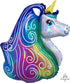 30'' Rainbow Iridescent Unicorn SuperShape Balloon