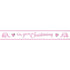 CHRISTENING PINK ELEPHANT FOIL BANNER 9FT