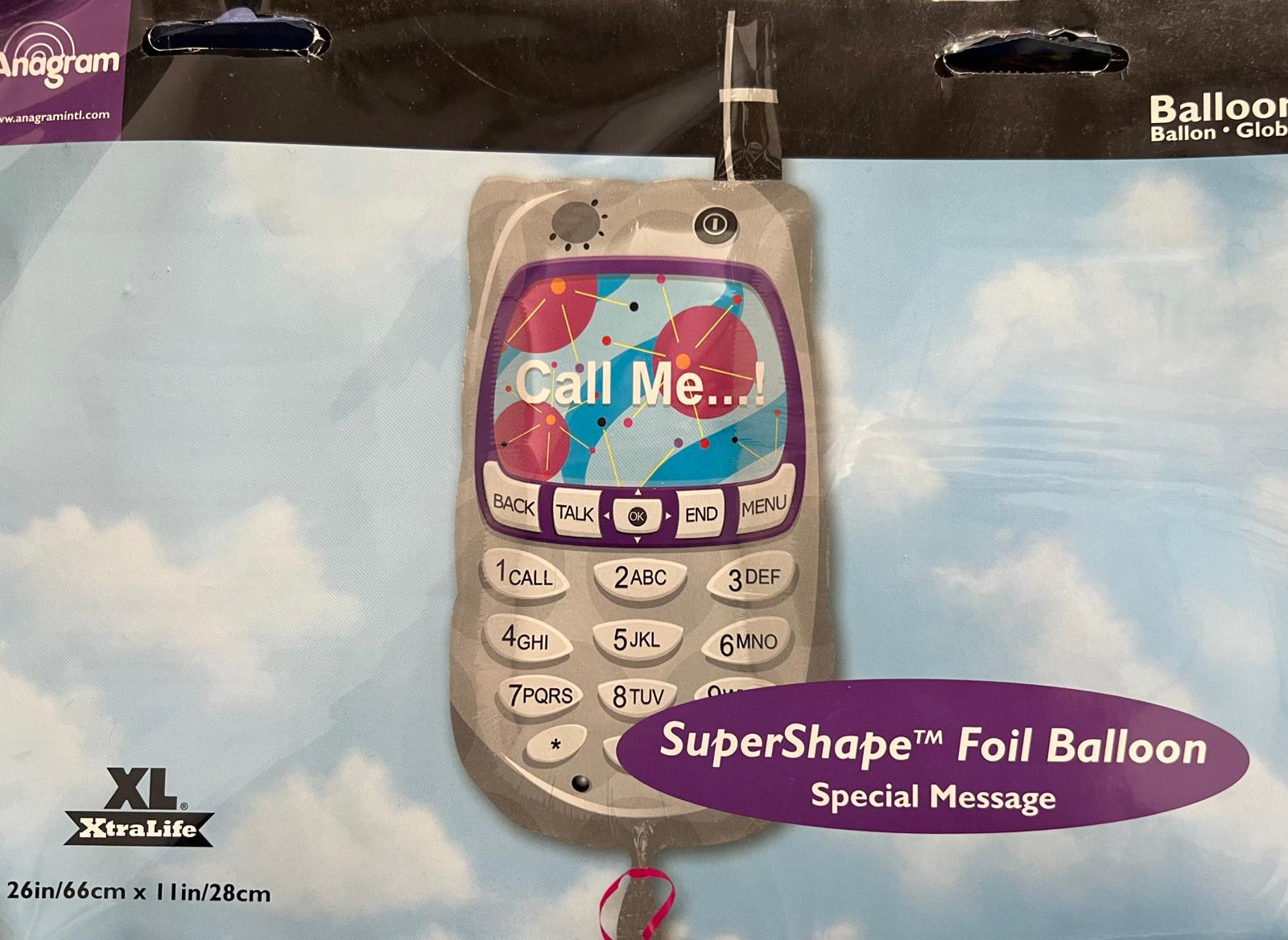 Call Me...Super Shape Balloon 26