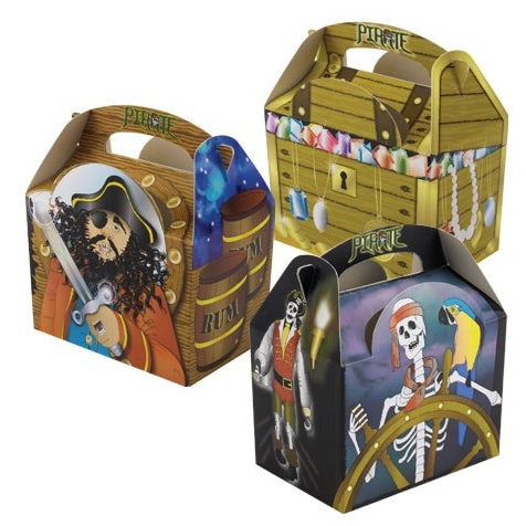 Pirate Party Food Boxes, Assorted Designs 25pk