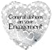 18'' Entwined Hearts Engagement Heart Foil Balloon