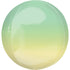 15'' Yellow & Green Ombre Orbz Foil Balloon 1PK
