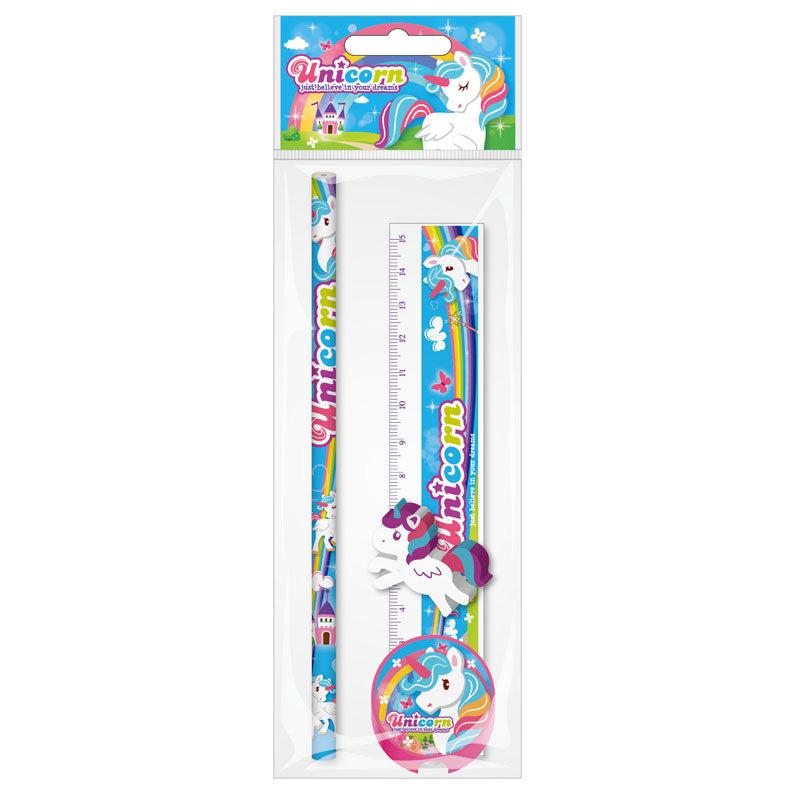 Unicorn Stationery Set 4pc