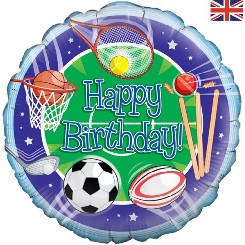 18'' Sports Birthday Foil Balloon
