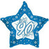 18'' FOIL BLUE STAR HAPPY 90TH BIRTHDAY
