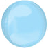 15'' Pastel Blue Orbz Foil Balloon 3pk