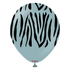 12" Storm Safari Zebra Print Balloons (25pk)