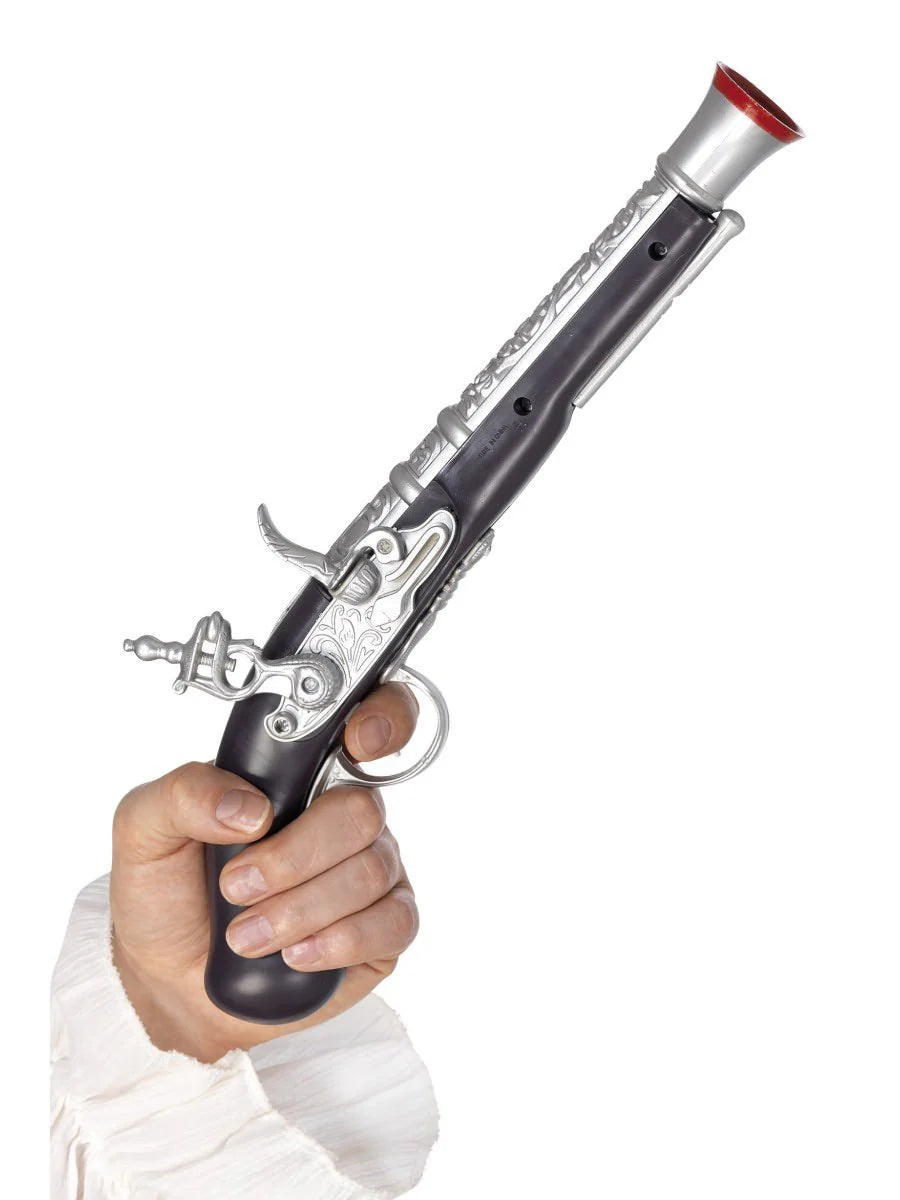 Pirate Pistol Prop Silver and Brown