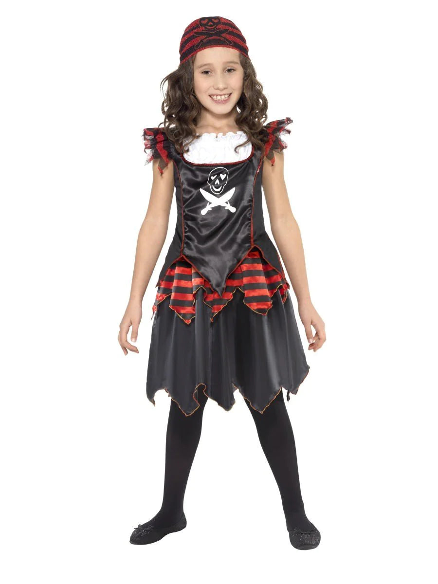 Pirate Skull & Crossbones Girl Costume