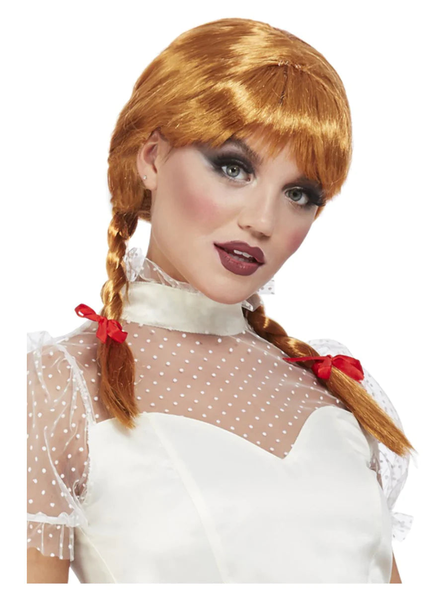 Porcelain Doll Wig - Auburn