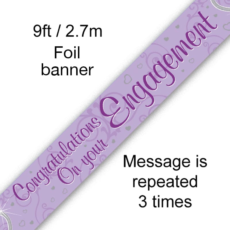 Engagement 9ft Banner