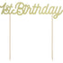 Cake Topper 1st Birthday - Gold