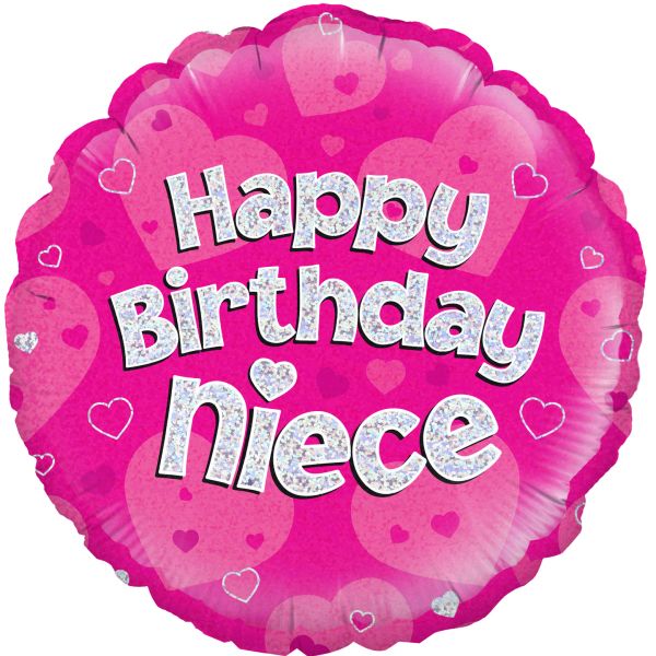 18'' Happy Birthday Niece Foil Balloon