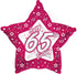 18'' FOIL BALLOON PINK STARS 65TH