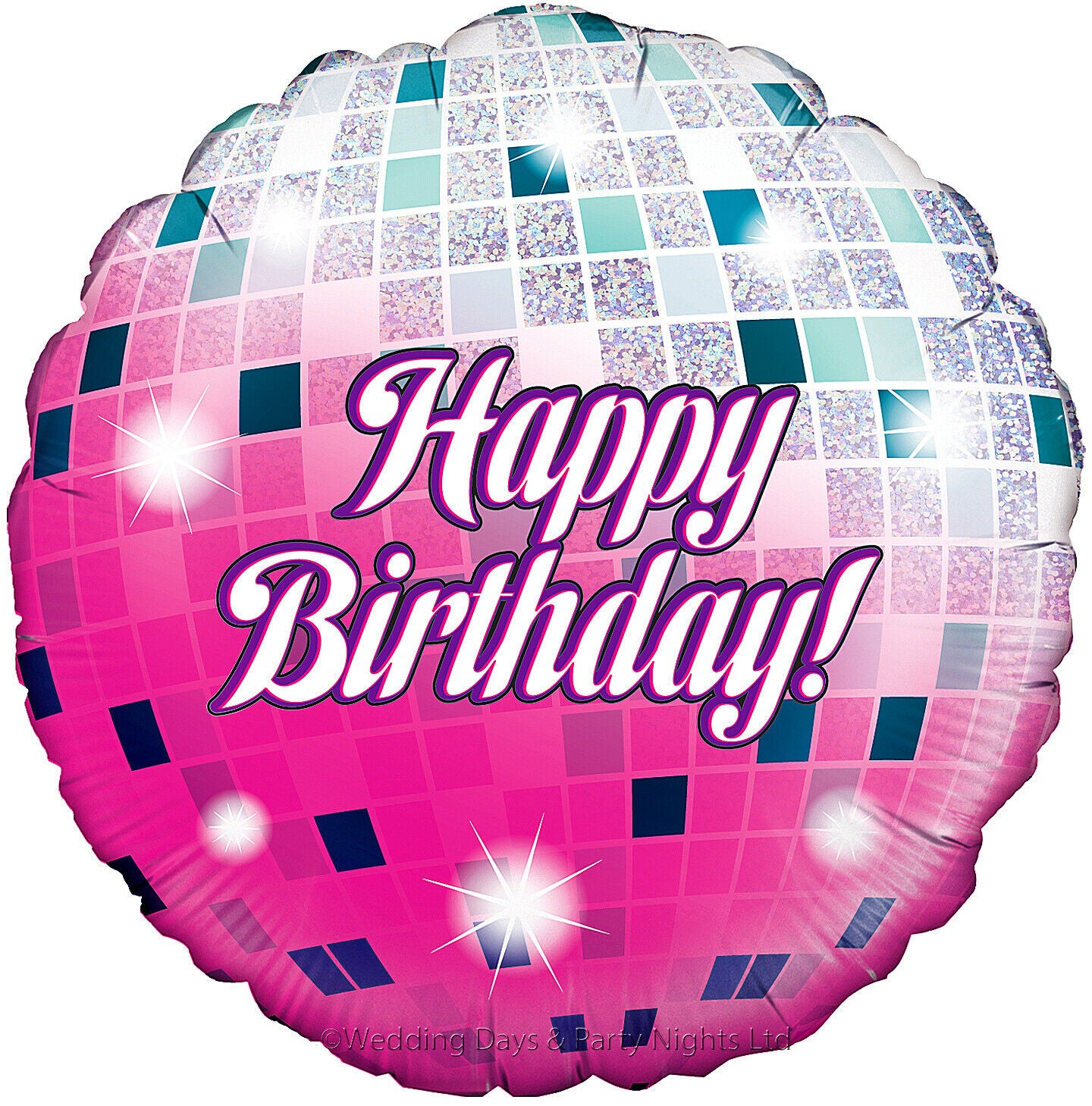 18" Glitter Ball Happy Birthday