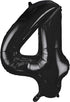 34'' SHAPE FOIL NUMBER 4 - BLACK (UNIQUE)