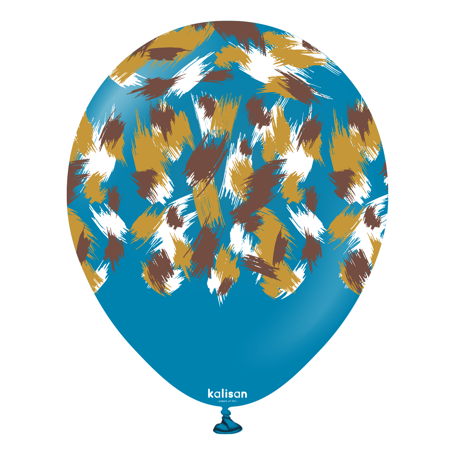 12" Deep Blue Safari Savanna Print Balloons (25pk)