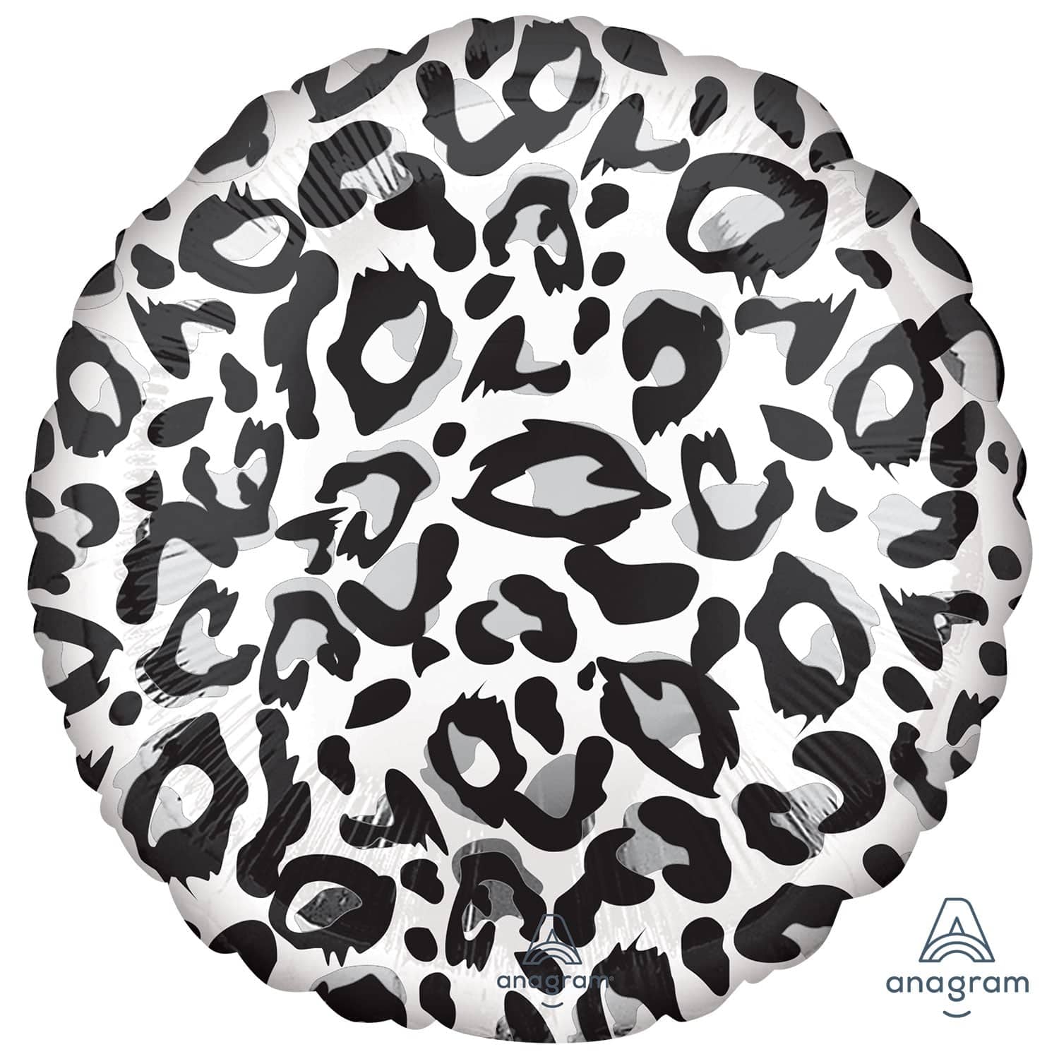 Animalz Snow Leopard Print Standard 17" Foil Balloon