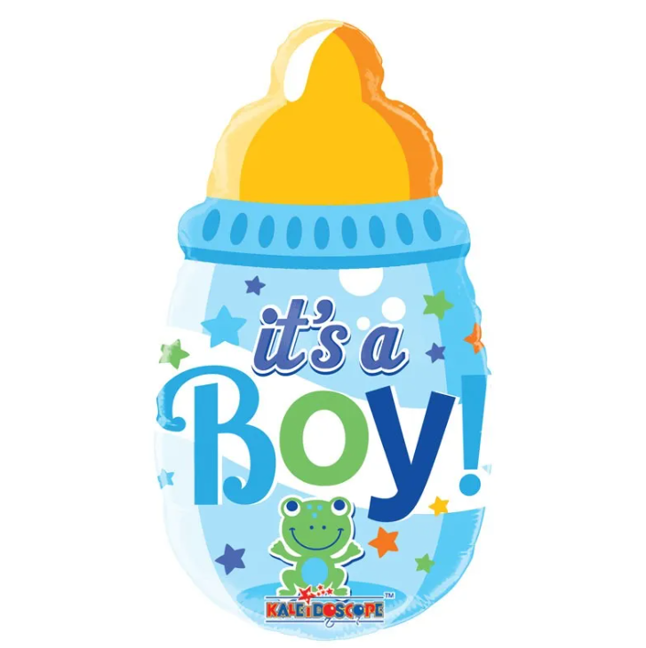 Baby Bottle Boy  Mini 14 Inch Balloon