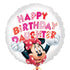 Happy Birthday Daughter Minnie Mouse Foil Balloon
