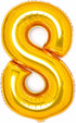 Gold Number 8 Foil Balloons 34"