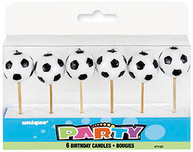 Football Pick Candles 6pk