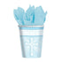 CUP 266ML RADIANT CROSS BLUE