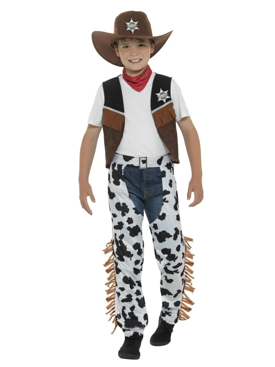 Texan Cowboy Brown & Black Costume