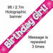 Birthday Girl 2.7m long Banner